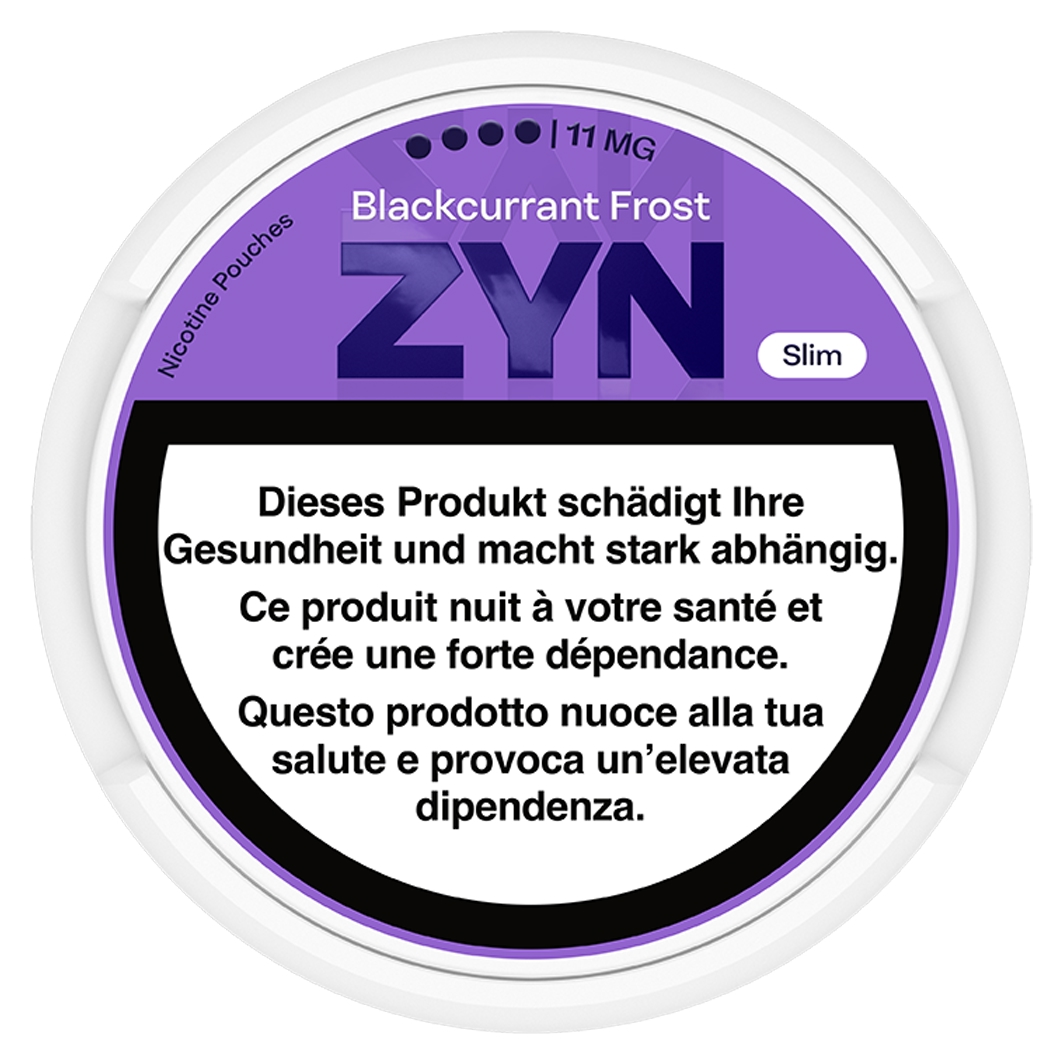ZYN Slim Blackcurrant Frost 21 Nicotine Pouches
