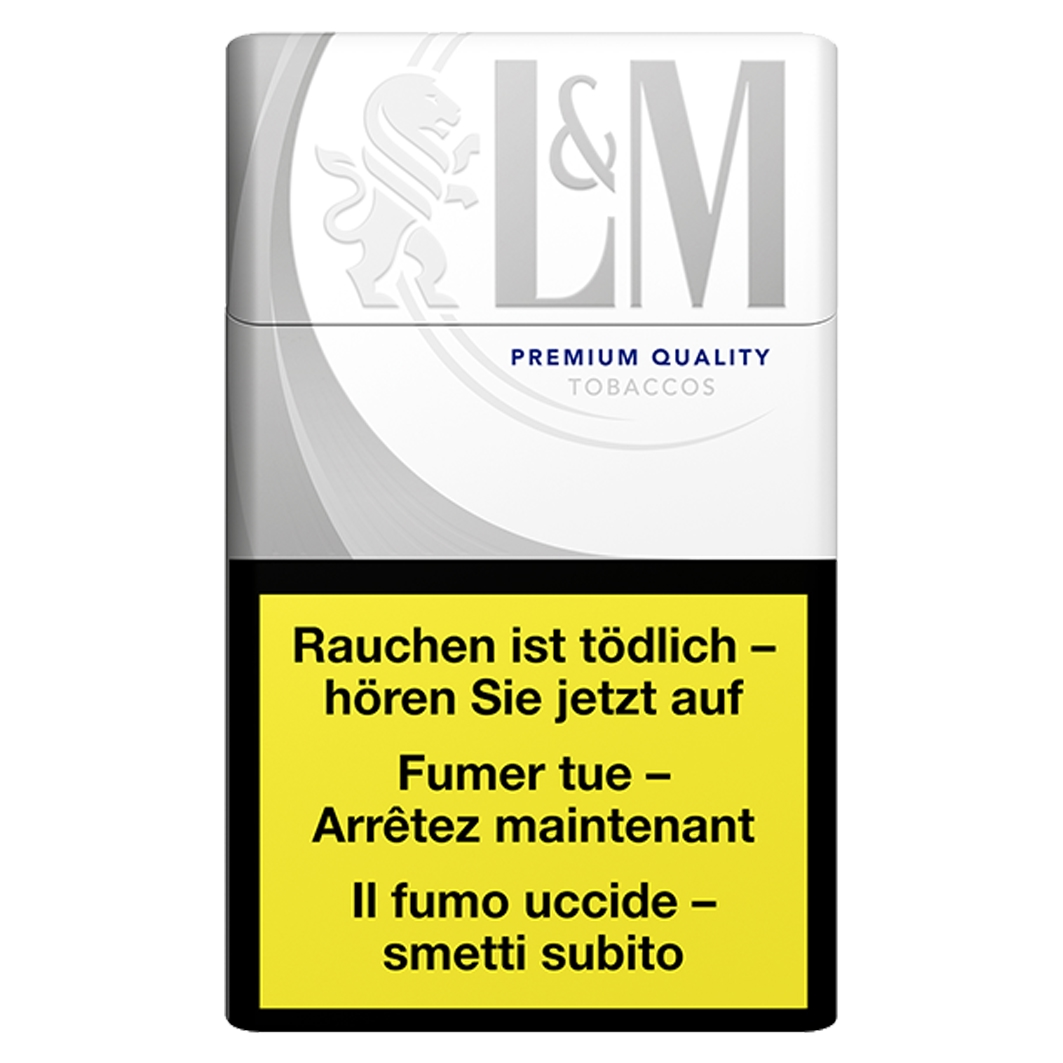 L&M Fine Cut Silver Blue Box