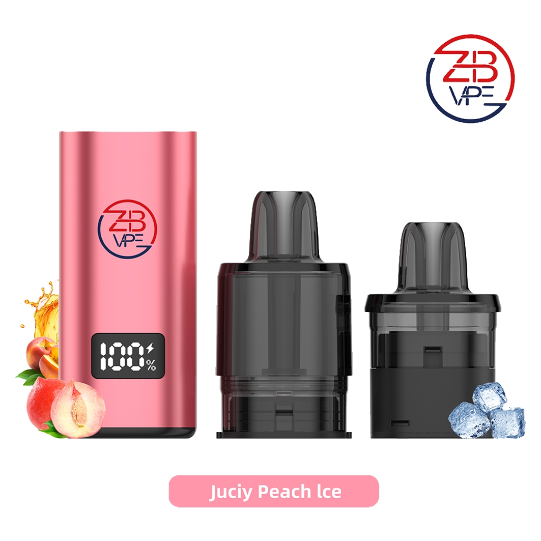 ZHB Vape Kit Juicy Peach Ice 2+10ml