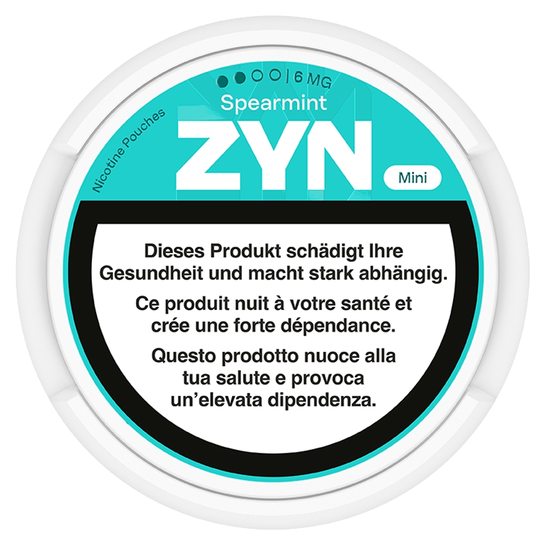 ZYN Mini Spearmint Strong 20 Nicotine Pouches