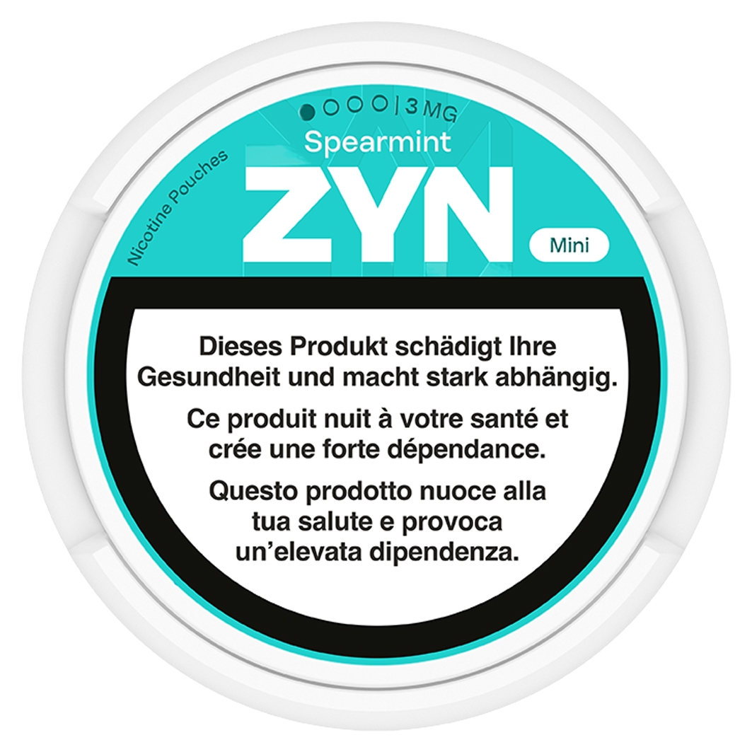 ZYN Mini Spearmint Medium 20 Nicotine Pouches