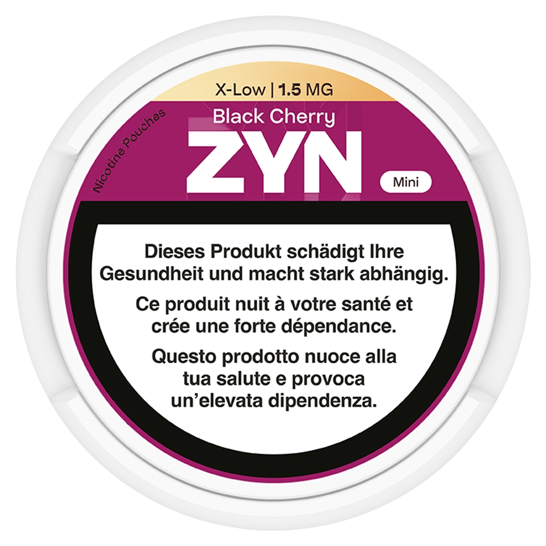 ZYN Mini Black Cherry X-Low 20 Nicotine Pouches