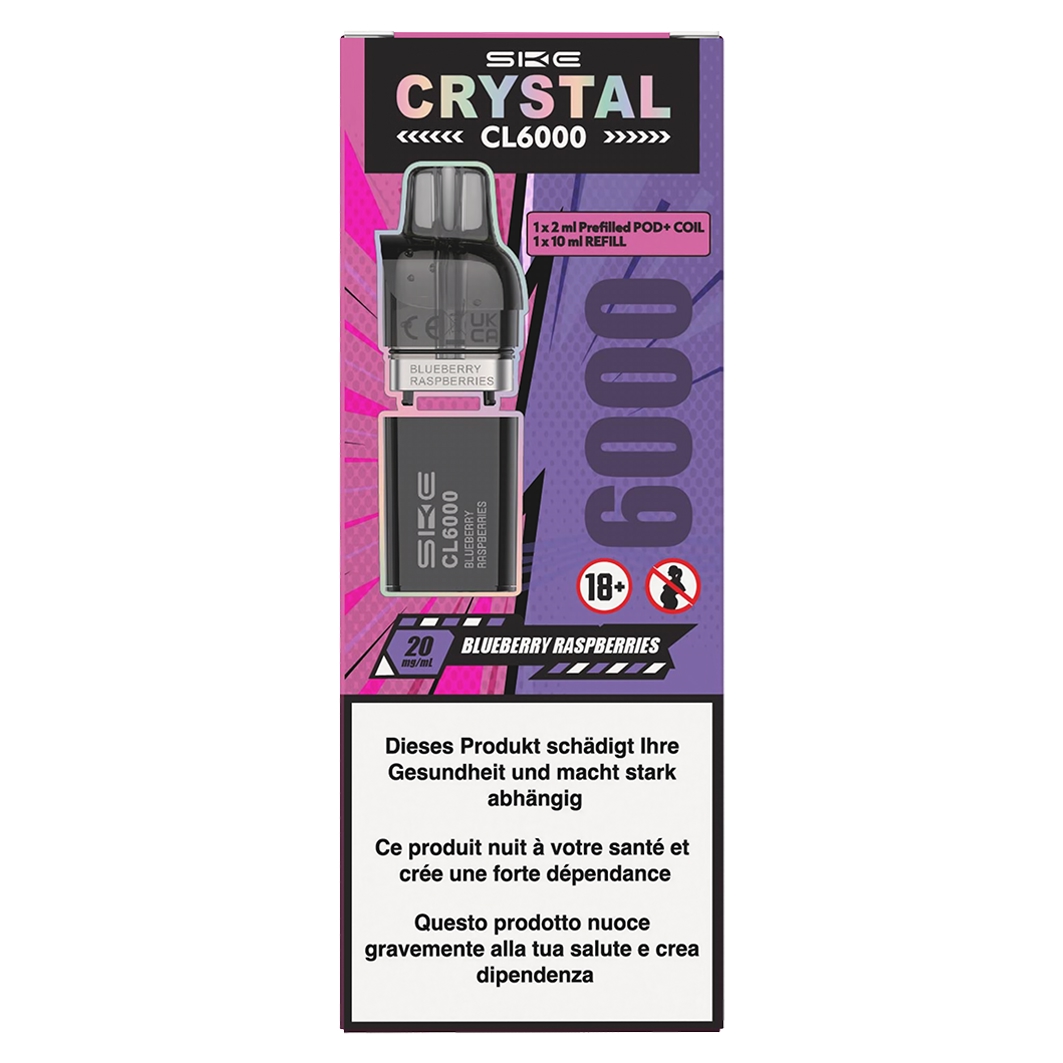 SKE Crystal Blueberry Raspberry 2ml & 10ml