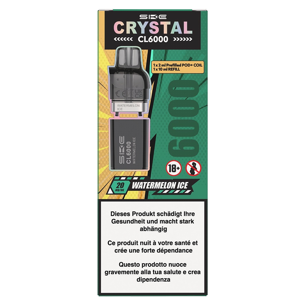 SKE Crystal Watermelon ICE 2ml & 10ml