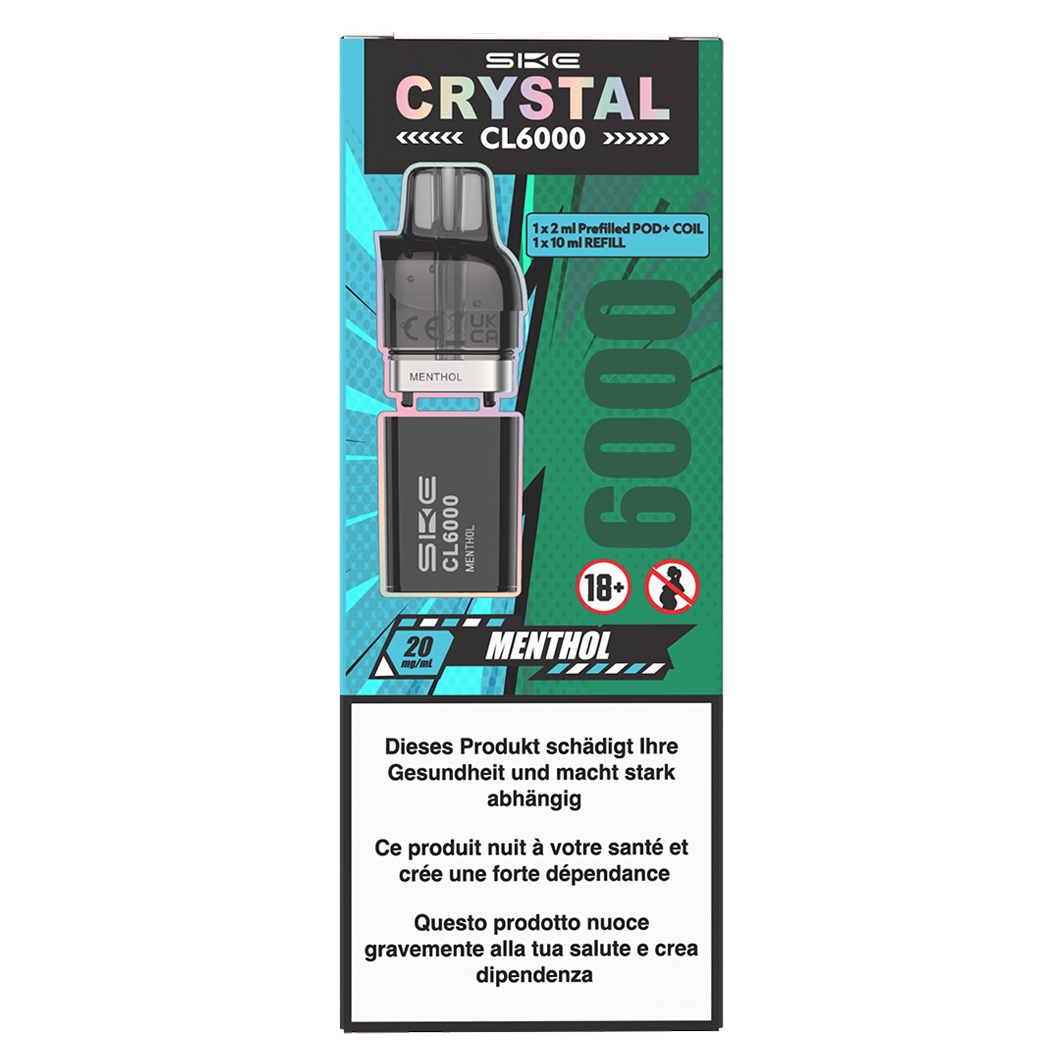 SKE Crystal Menthol 2ml & 10ml