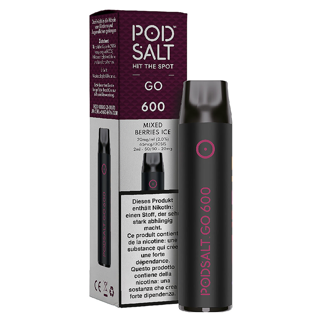 Pod Salt Go Mixed Berries Ice 600 Puffs