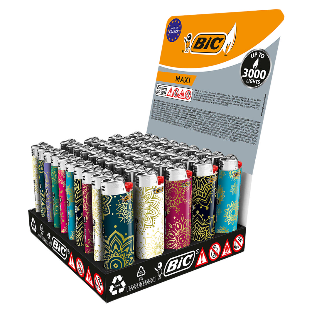 BiC Maxi J26 Feuerzeug Decor ass.