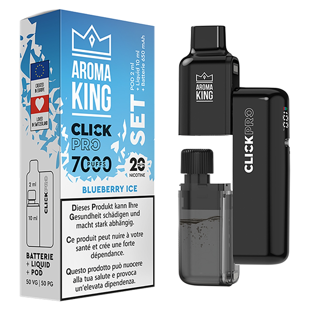 Aroma King Click Pro Blueberry Ice 7000 Puffs