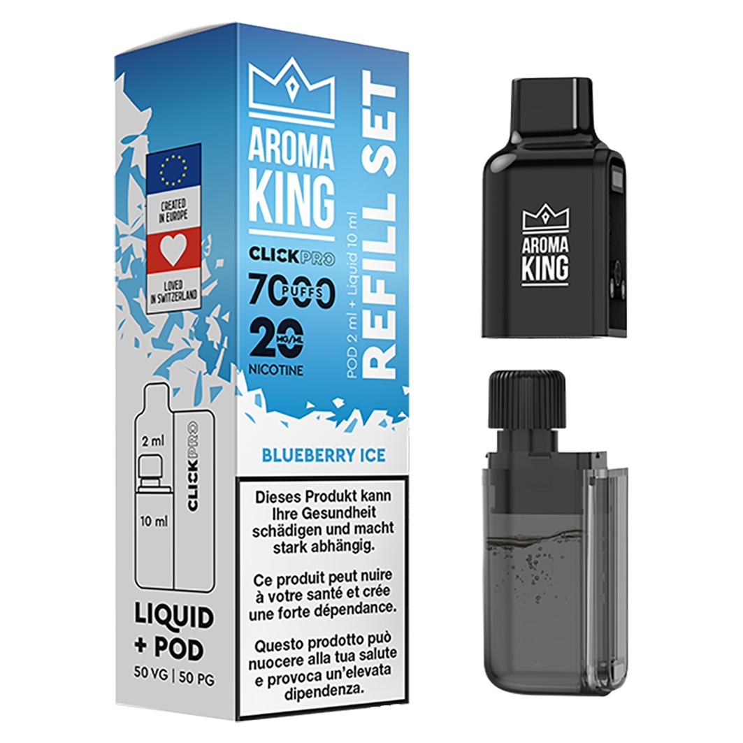 Aroma King Click Pro Blueberry Ice 7000 Puffs