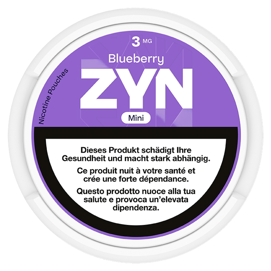 ZYN Mini Blueberry Medium 20 Nicotine Pouches