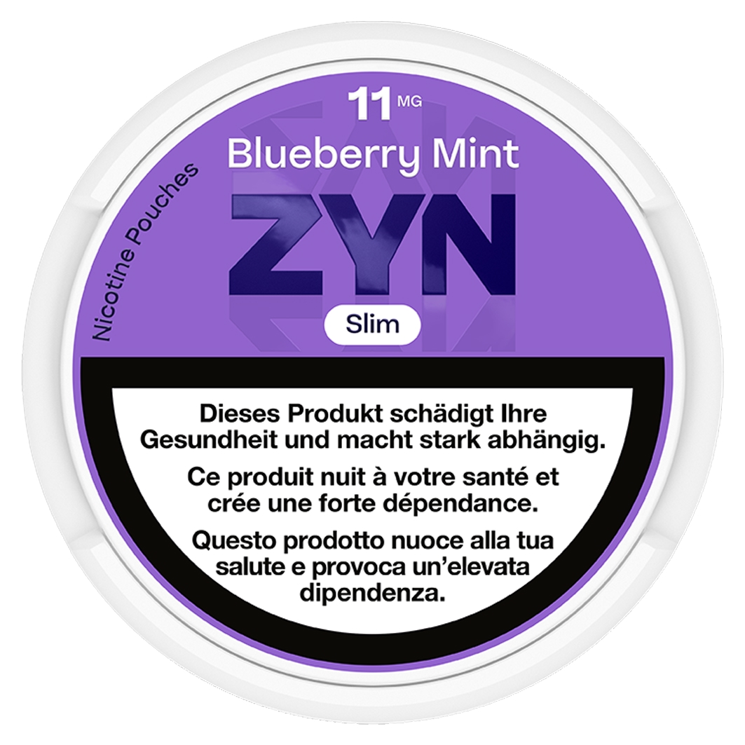 ZYN Slim Blueberry Mint 21 Nicotine Pouches