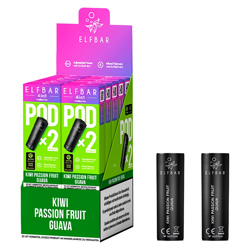 ELFBAR 4in1 Pods Kiwi Passion Guava 20mg
