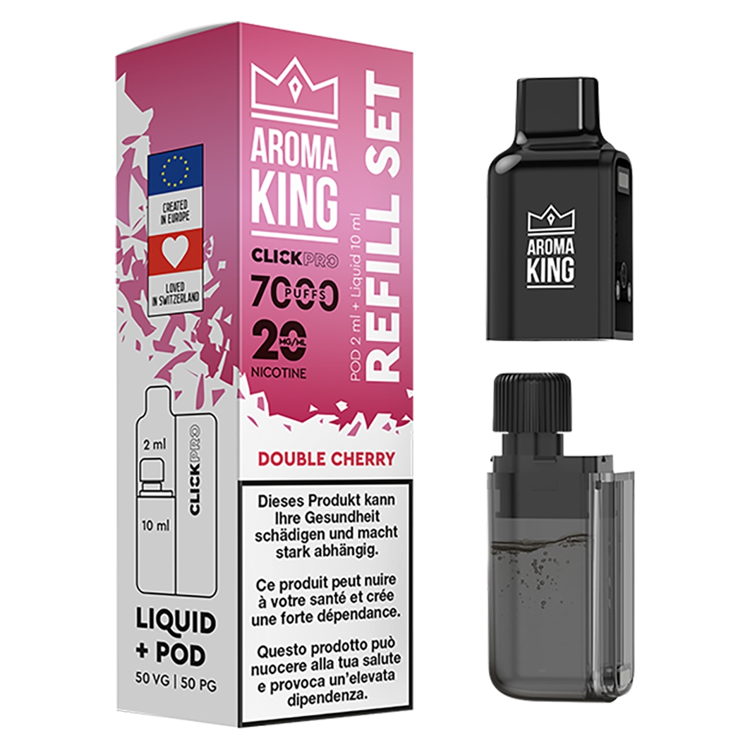 Aroma King Click Pro Double Cherry 7000 Puffs