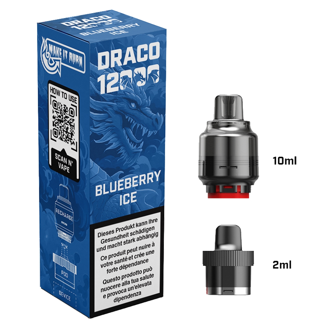 Like Me Draco Blueberry Ice bis zu 12000 Puffs