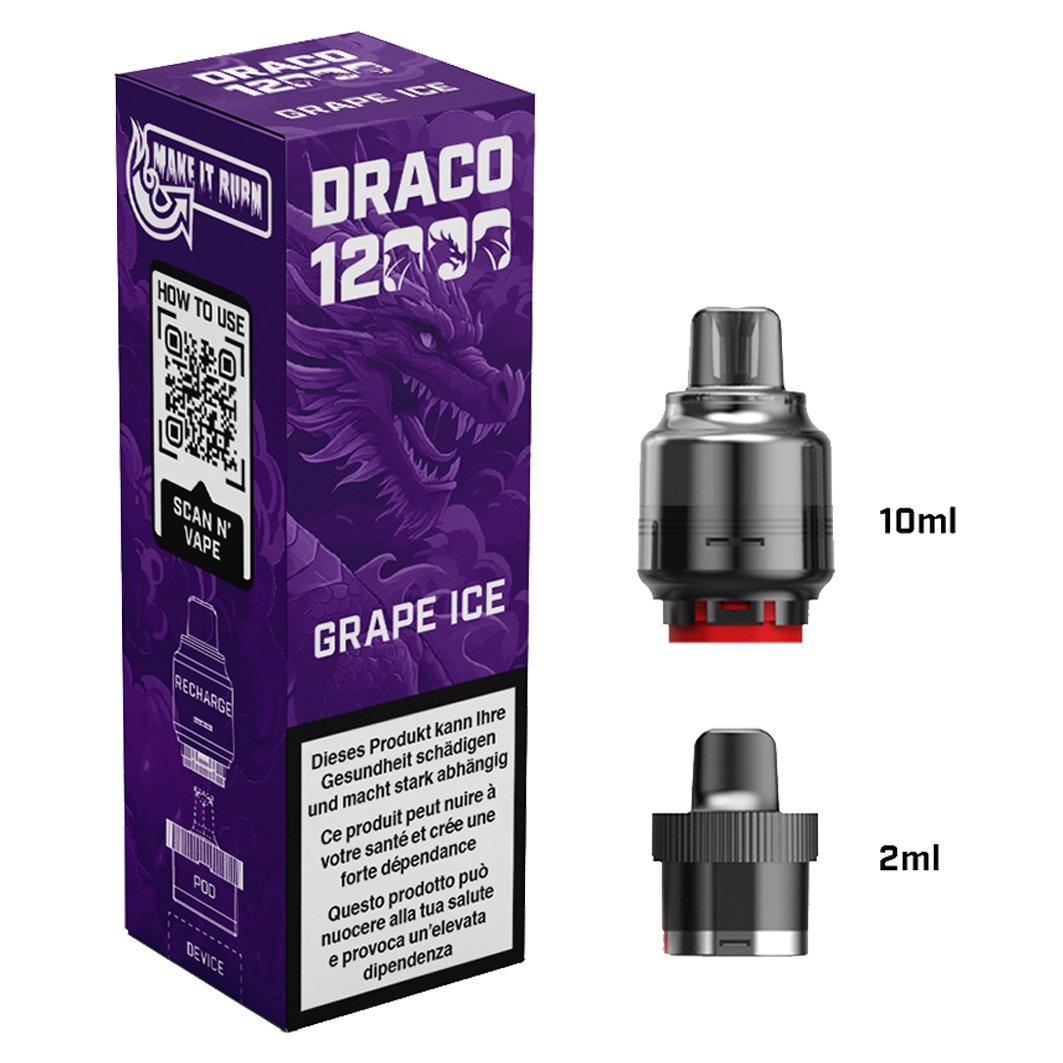 Like Me Draco Grape Ice bis zu 12000 Puffs