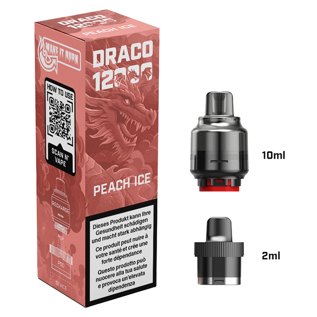 Like Me Draco Peach Ice bis zu 12000 Puffs