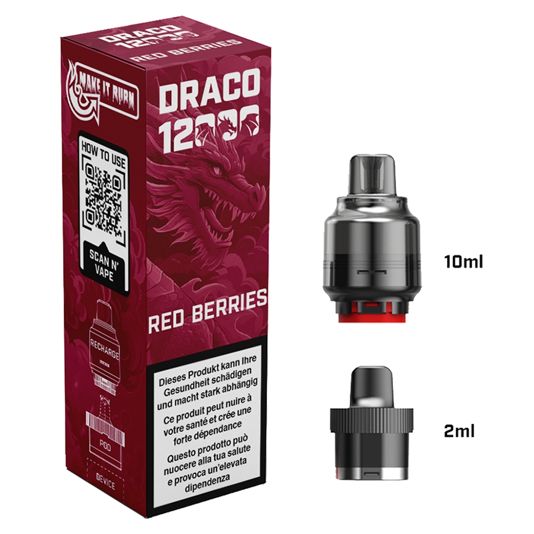 Like Me Draco Red Berries bis zu 12000 Puffs
