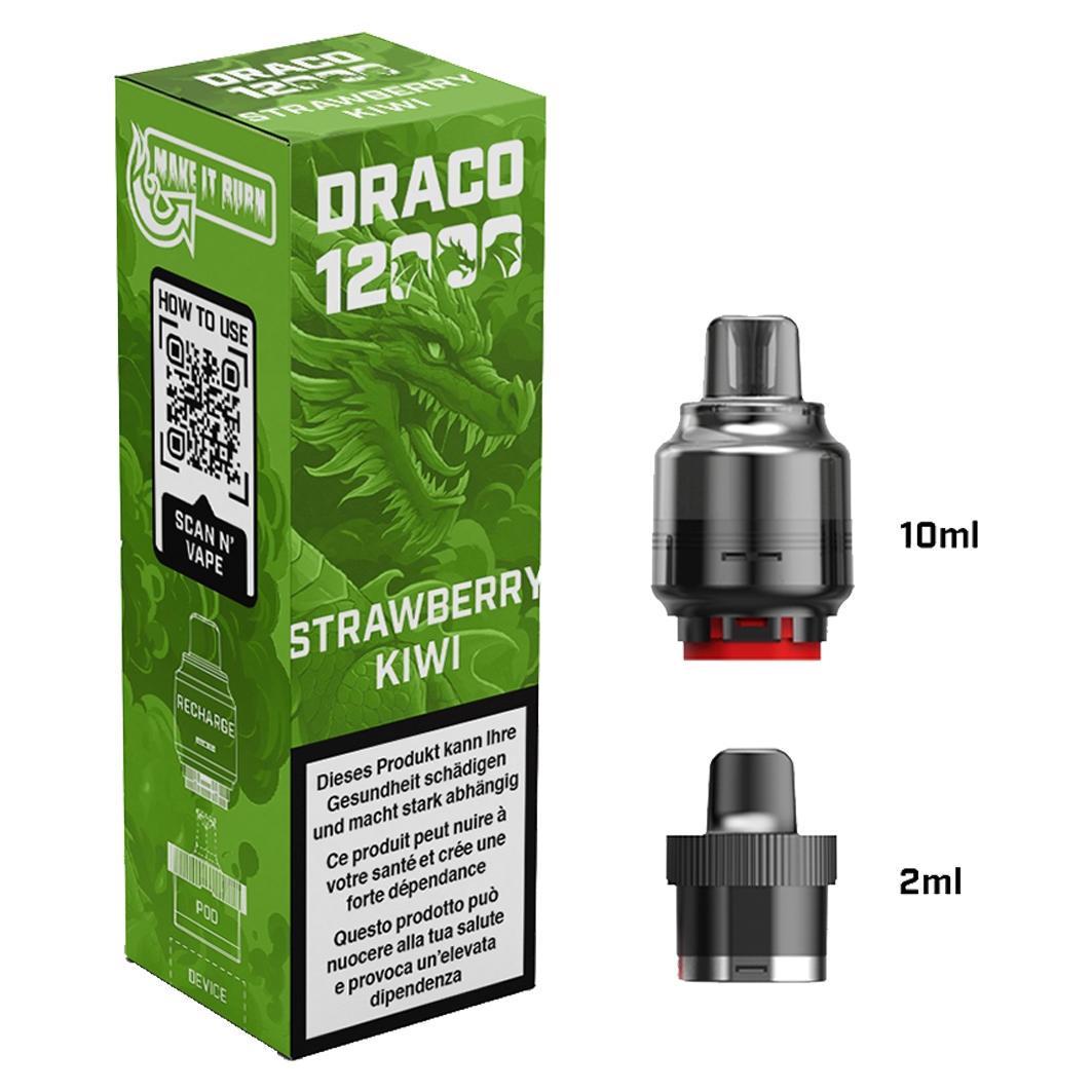 Like Me Draco Strawberry Kiwi bis zu 12000 Puffs