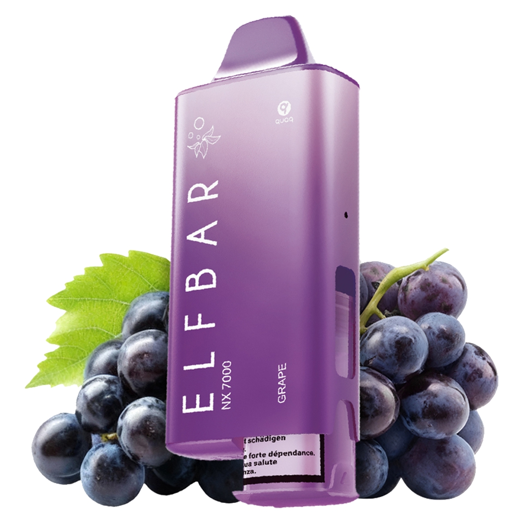 ELFBAR NX 7000 Kit Grape Liquid Menge: 12 ml