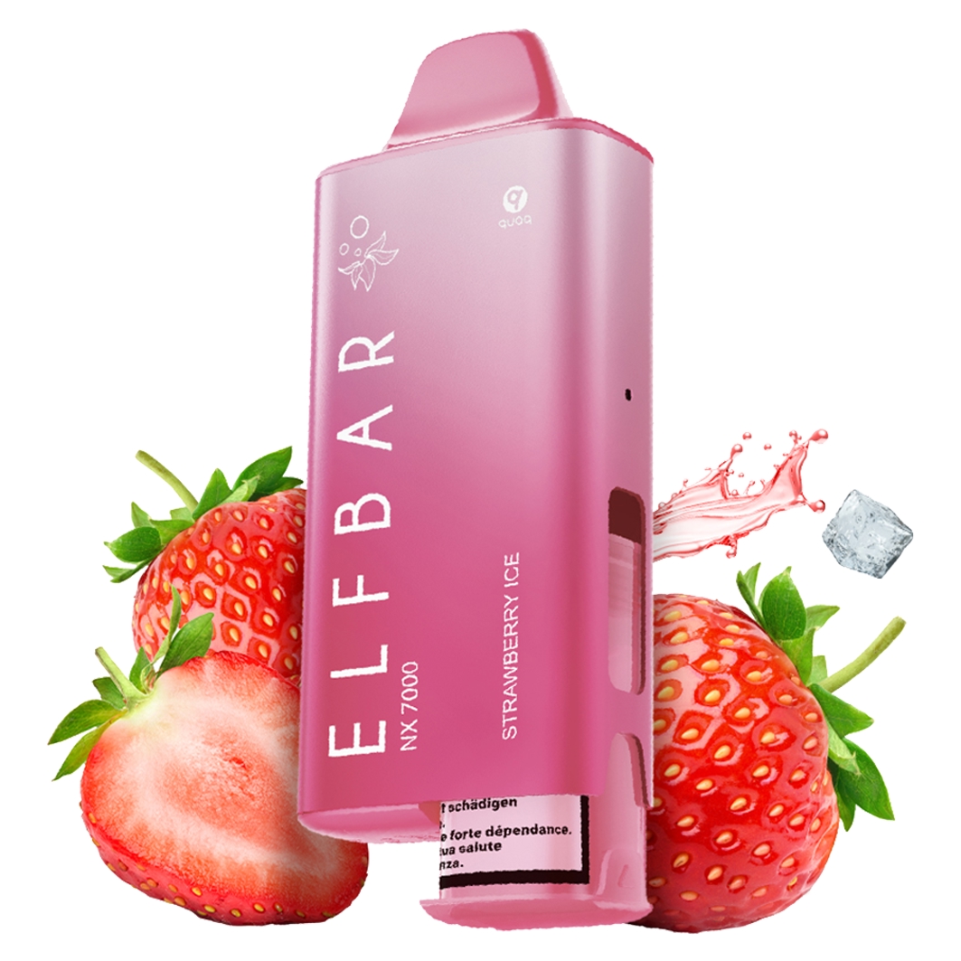 ELFBAR NX 7000 Kit Strawberry Ice Liquid Menge: 12 ml