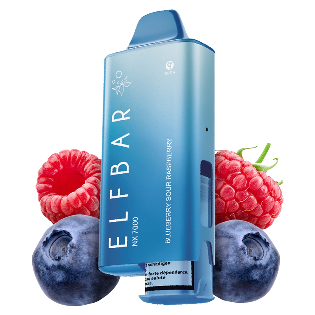 ELFBAR NX 7000 Kit Blueberry Raspberry Liquid Menge: 12 ml