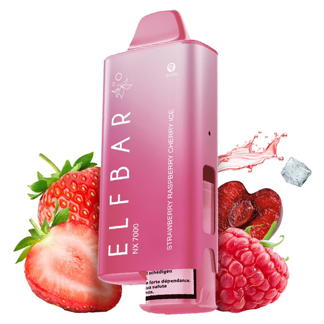 ELFBAR NX 7000 Kit Strawberry Cherry Liquid Menge: 12 ml