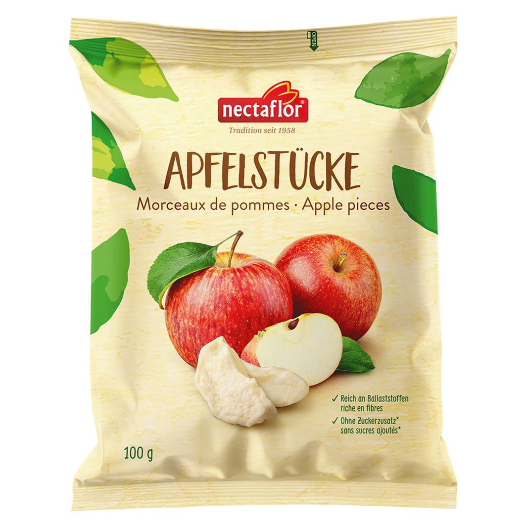 Nectaflor Apfelstücke 100g