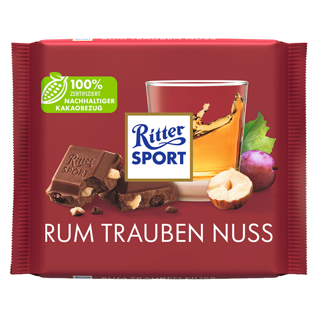 Ritter Sport Rum Traube Nuss 100g