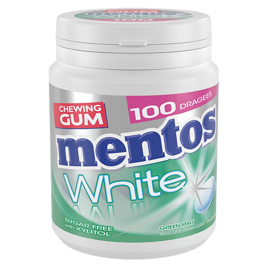 Mentos Gum White Green Mint 150g / 100 Stk.