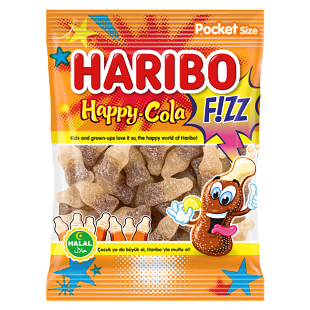 Haribo Halal Happy Cola Sour 100g