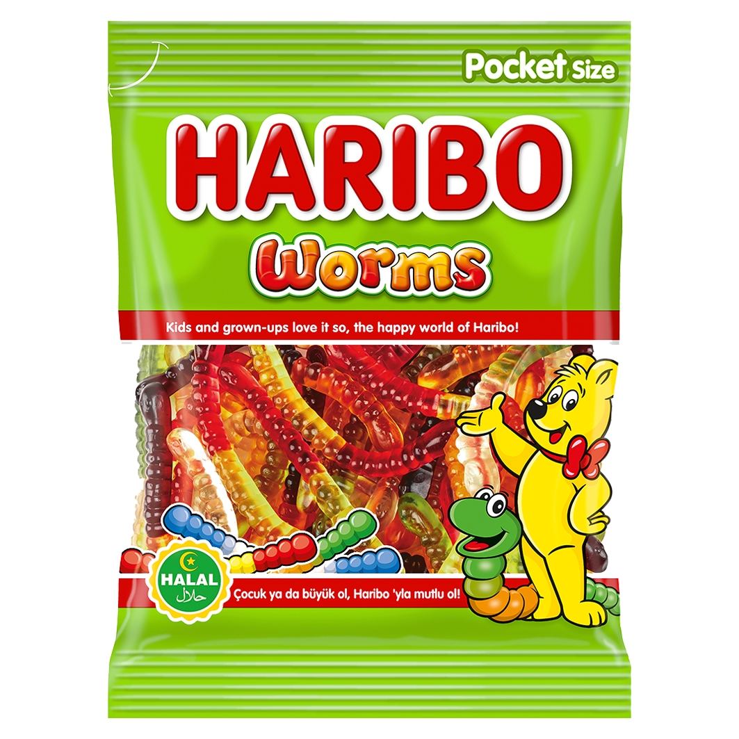 Haribo Halal Würmer / Solucan 100g