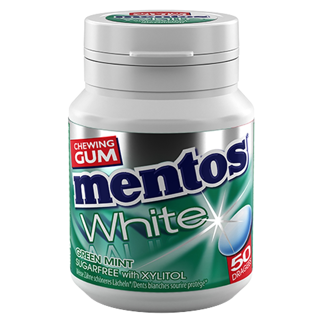 Mentos Gum White Green Mint 75g