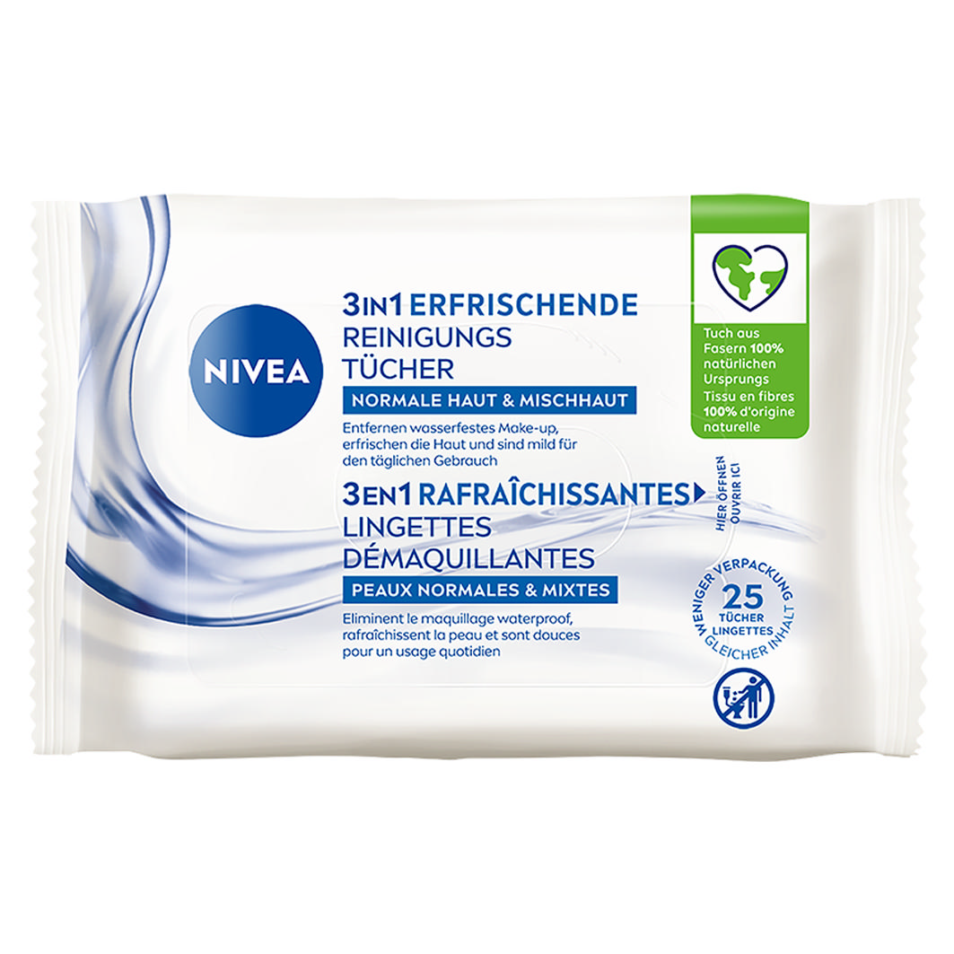 Nivea Visage Rein.tücher Erfris. 25 Stk.