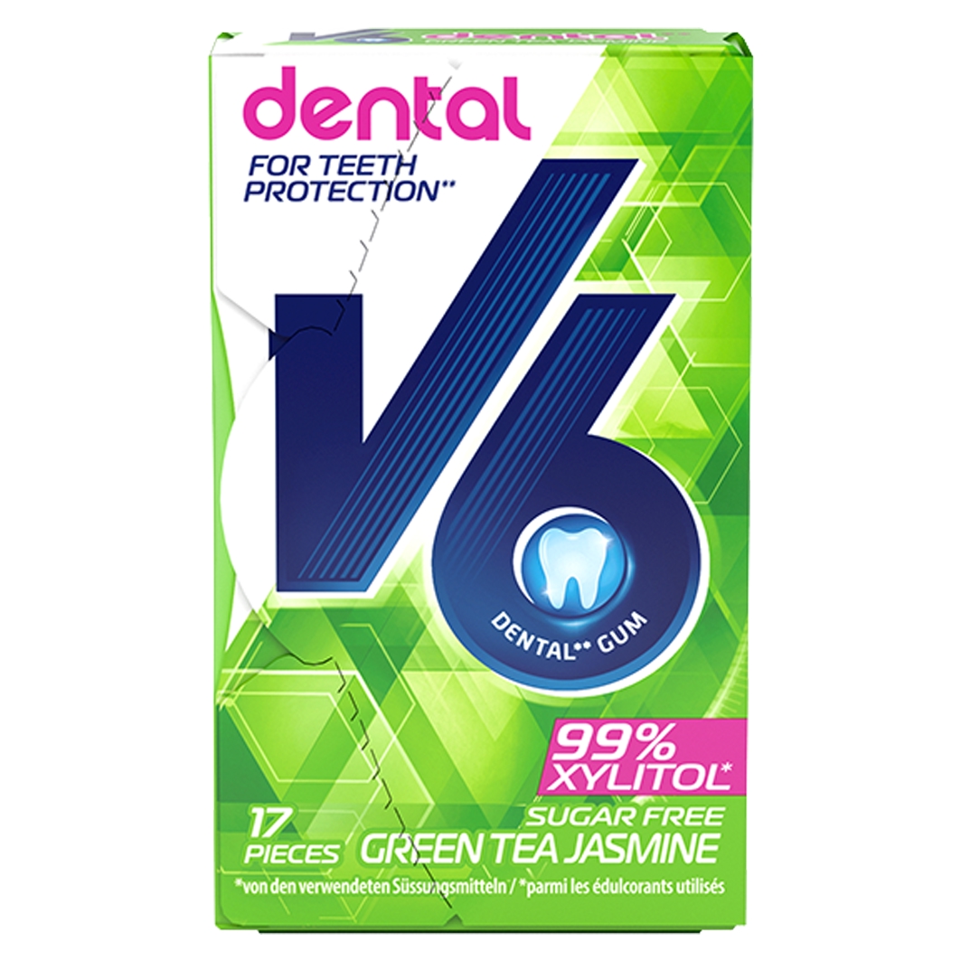 V6 Dental Green Tea Jasmine 24g