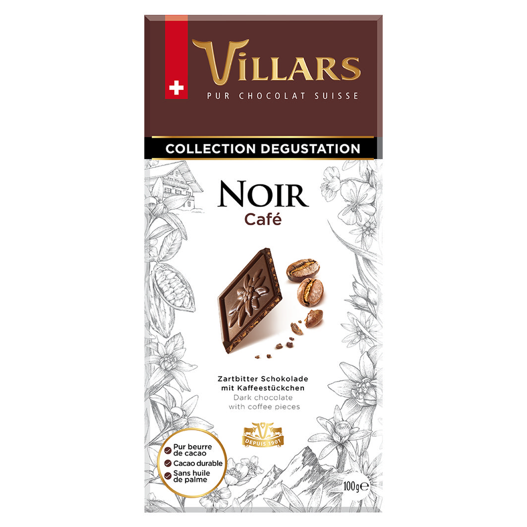 Villars Héritage Noir Café Crisps 100g