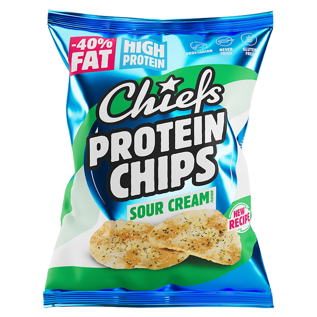 Chiefs Protein Chips Sour Cream 80g