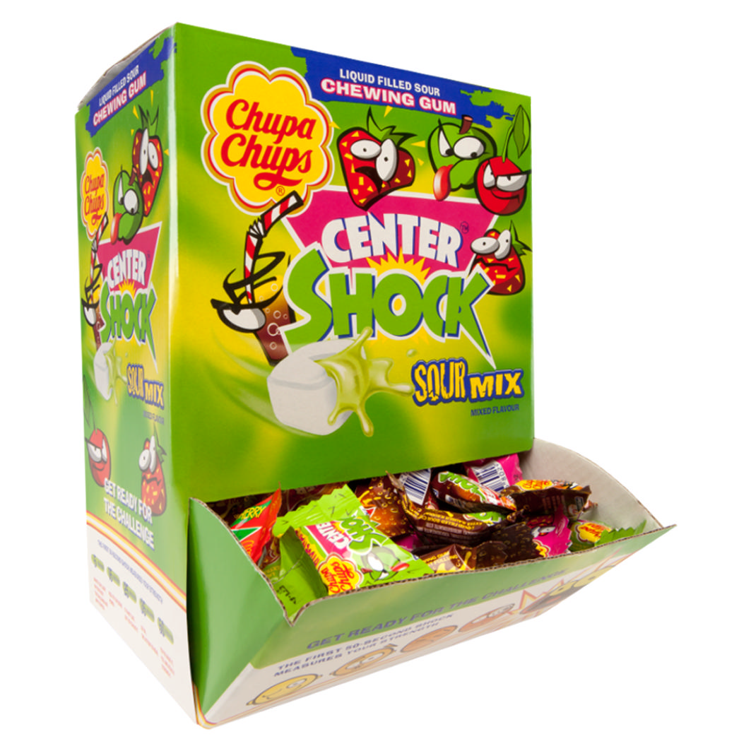 Chupa Chups Gum Center Shock sour 4g
