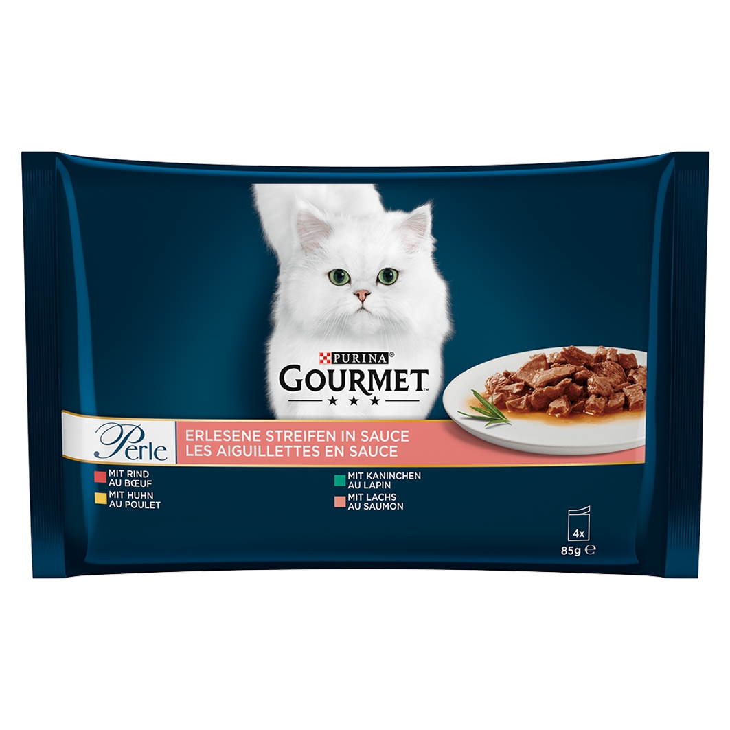 Purina Gourmet Perle Erlesene Streifen 4x85g