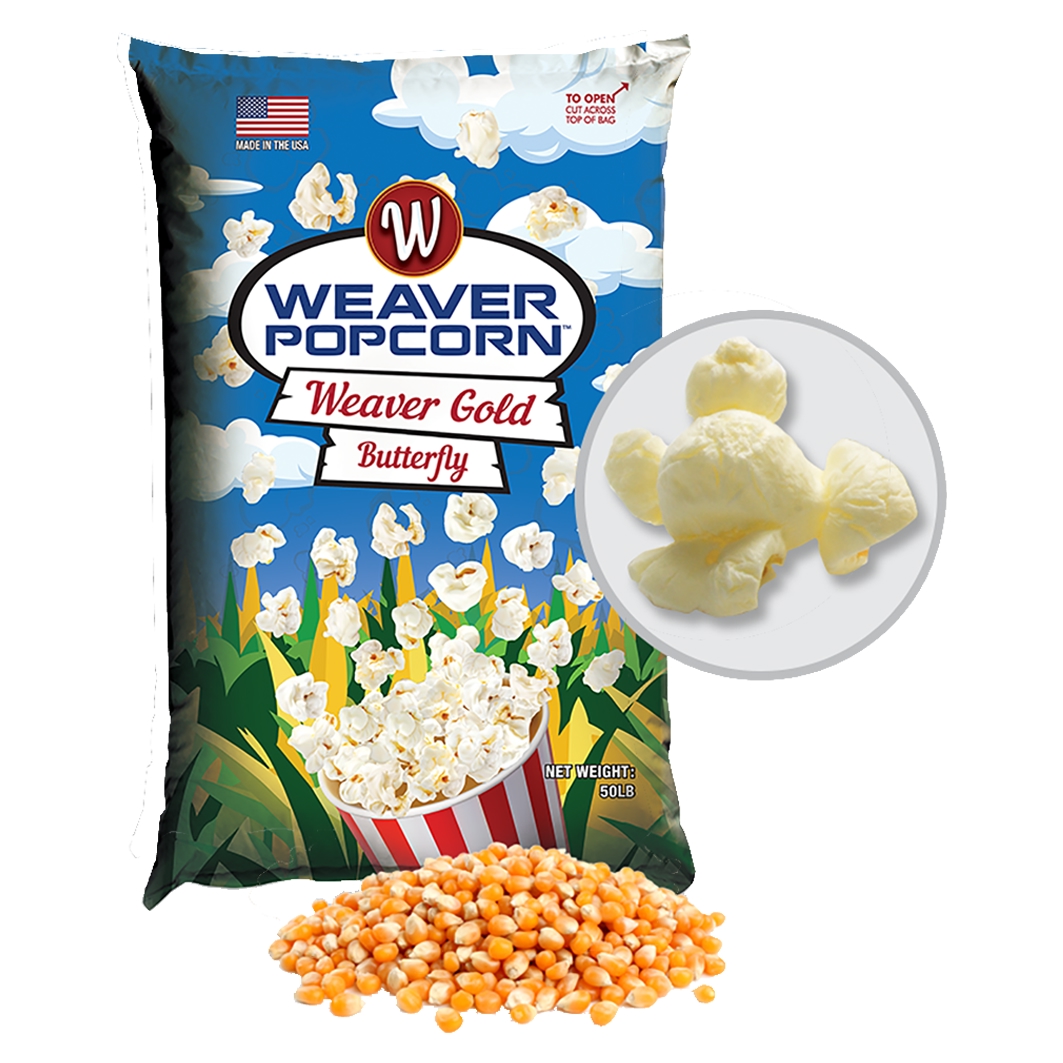 WeaverGold Butterfly Popcorn Mais 46+ 22.68kg