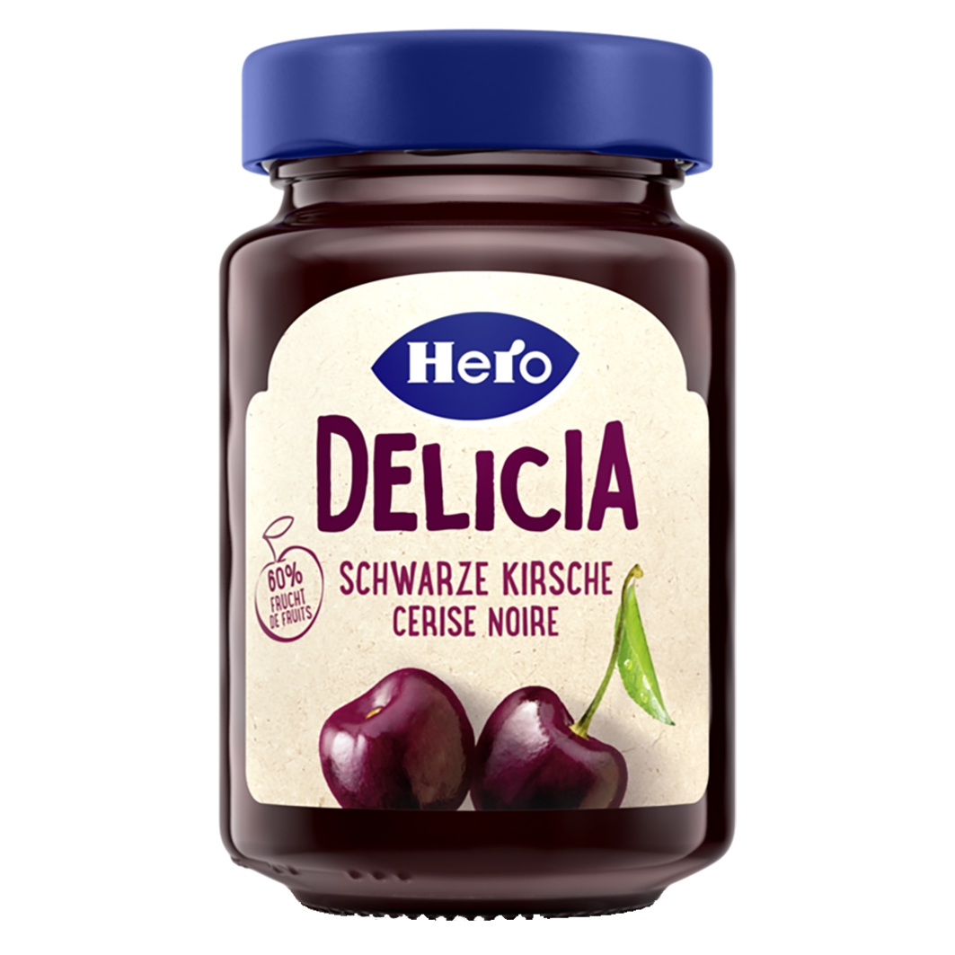Hero Delicia Schwarze Kirsche 290g