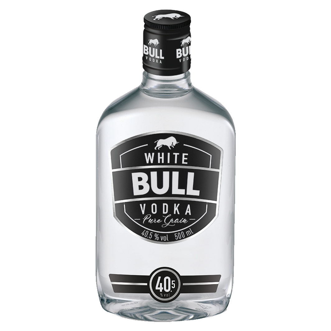 Vodka White Bull Pure Grain 40.5% 50cl