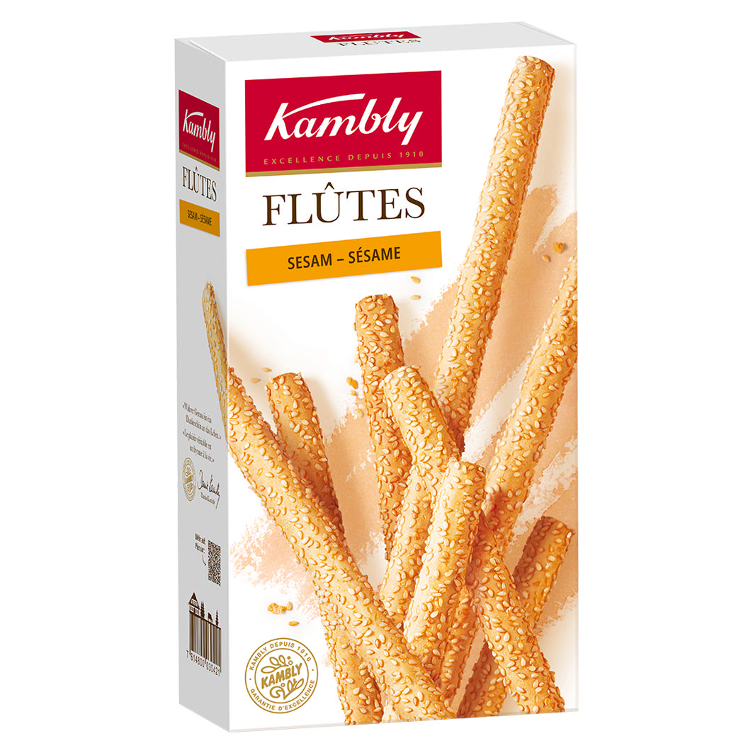 Kambly Flûtes Sesam 140g