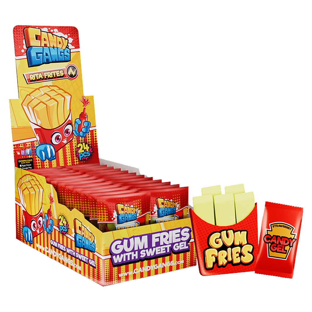 Candy Gangs Gum Frites 24g