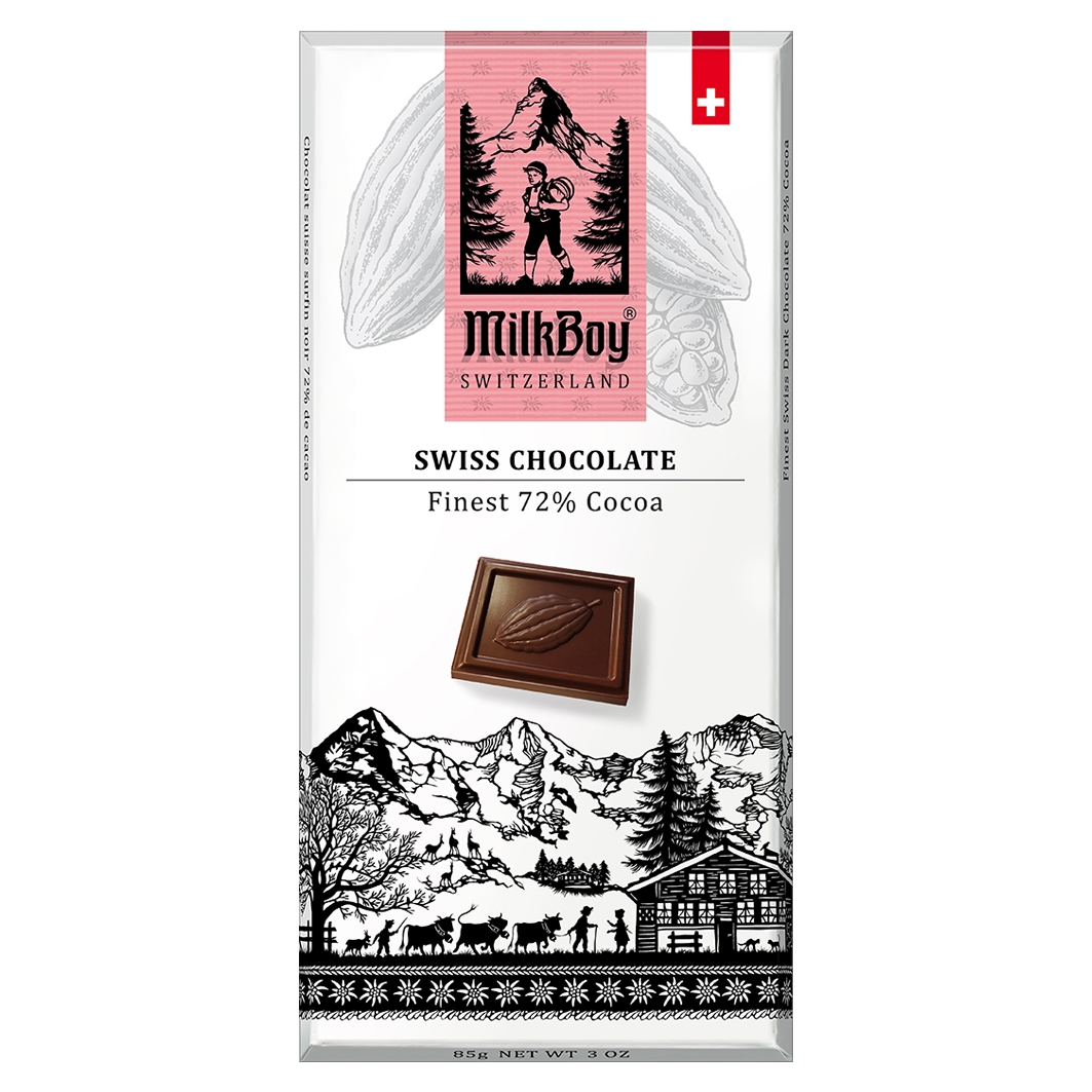 MilkBoy Swiss Finest 72% Cocoa 85g