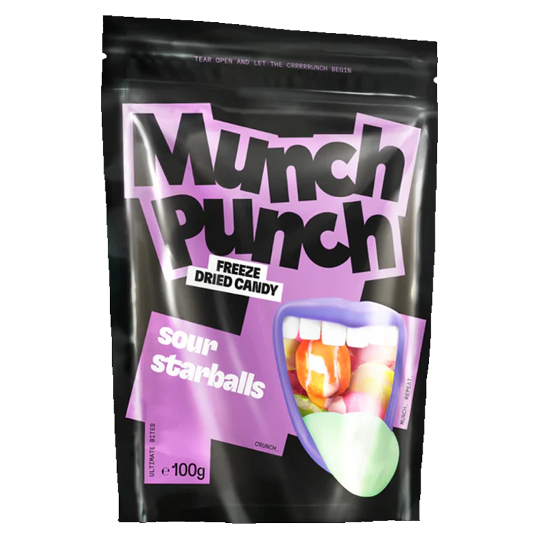 Munch Punch Sour Starballs 100g