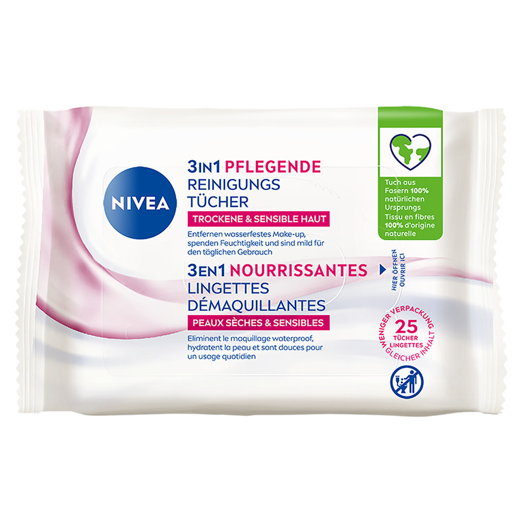 Nivea Visage Rein.tücher Pflegend 25 Stk.