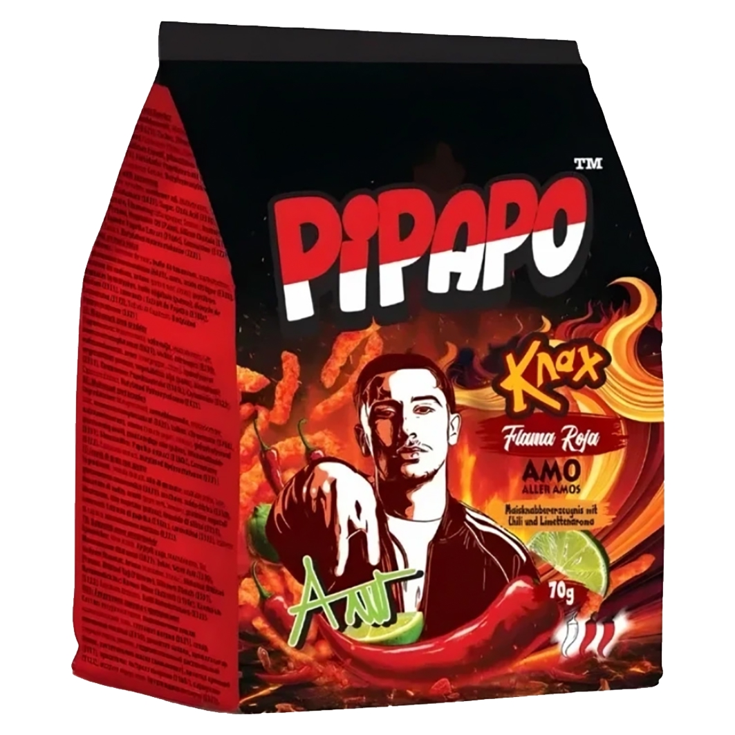 PiPAO Flama Roja Maissnack 70g