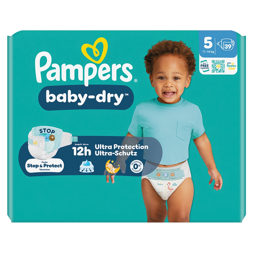 Pampers Baby Dry Gr.5 Junior 11-16kg 39 Stk.