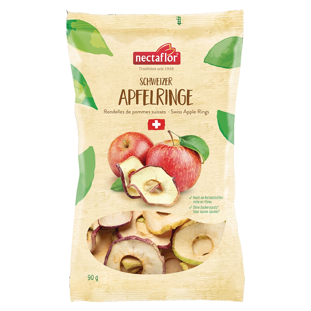 Nectaflor Schweizer Apfelringe 90g