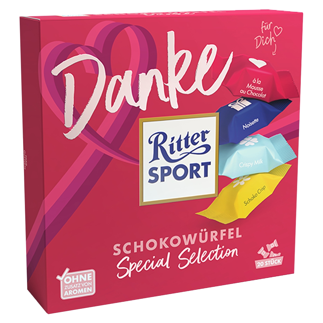 Ritter Sport Schokowürfel Danke 155g